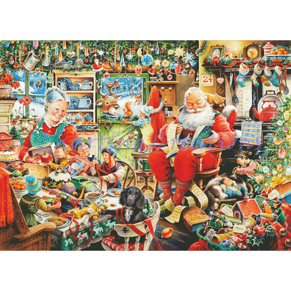 Santa's Final Preparations Large